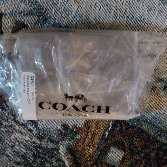 Coach Shaped Card Case in Rainbow Print - Picture 5 of 5